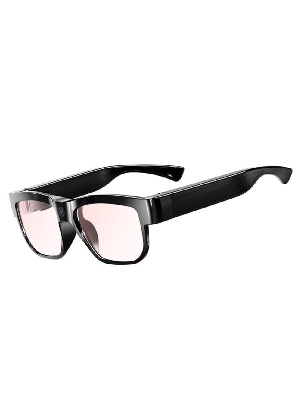 Camera Glasses Smart Glasses with Camera Outdoor Video Recording Wearable Black